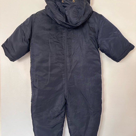 Polo Ralph Lauren Baby Bunting Snowsuit Jacket Navy Blue Size L 12-18M - Picture 5 of 11